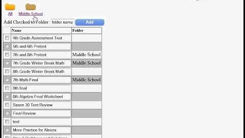 How to Delete a Folder Without Deleting the Tests/Worksheets Within It
