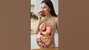 How a Pregnant Body Digests an Apple | Realistic 3D Human Digestive System