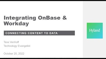 Integration for Workday in OnBase Webinar