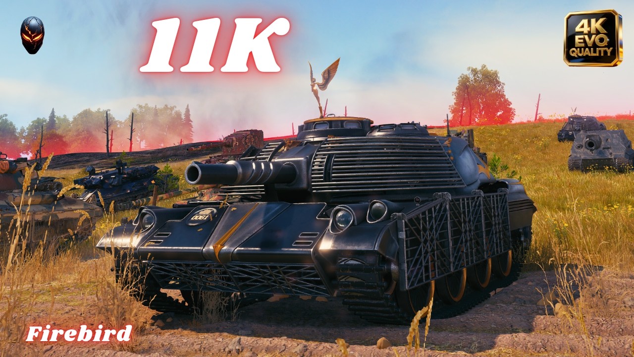 Firebird 11K Damage  &  8.6K  8 Kills World of Tanks #wot