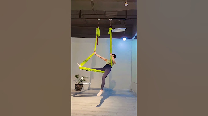 Aerial Yoga for beginners.