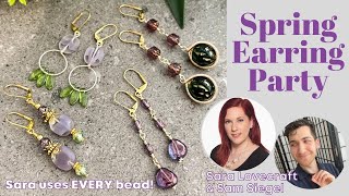 Spring Earring Party - Use EVERY bead! - Sara Lovecraft and Sam Siegel of Sam's Bead Shop screenshot 2