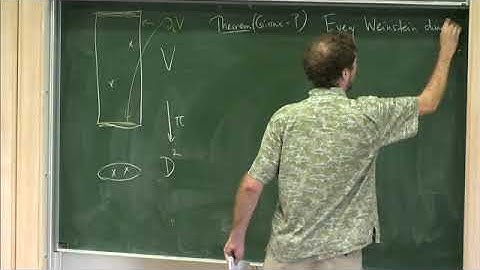 Prof. John Pardon | Existence of Lefschetz fibrations on Stein/Weinstein domains