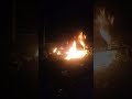 Fire in the night #asmrfire #asmrfireplace