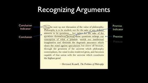 Identifying Arguments