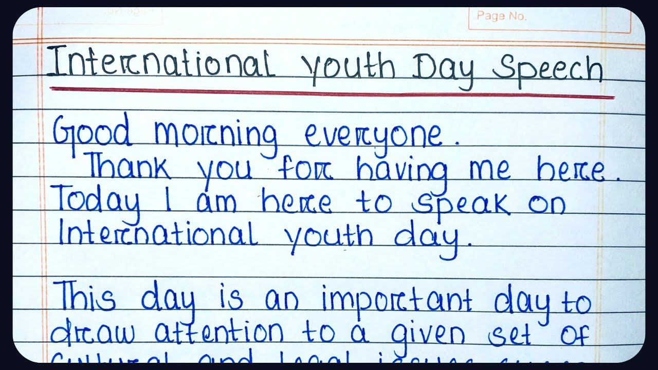 president speech on youth day