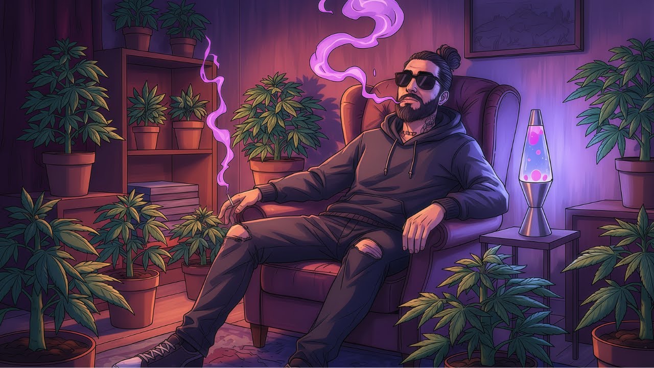 Room Haze & Unwind” — 420 Chill Vibes | Laid-Back Rap • Smoky Blues • Solo Night Mood