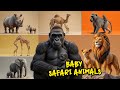 Baby Safari Animal Sounds Song | Nursery Rhyme - Learn Animal Names