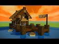 How to make a Minecraft FISHING SHACK/HUT!