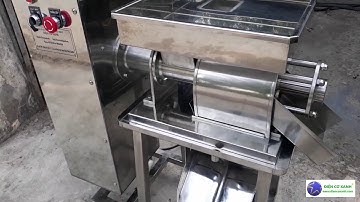 MÁY ÉP TRỤC VÍT dùng vắt tách nước cốt rau củ quả, dừa, khóm, gừng, củ nghệ Điện Cơ Xanh 0984467870