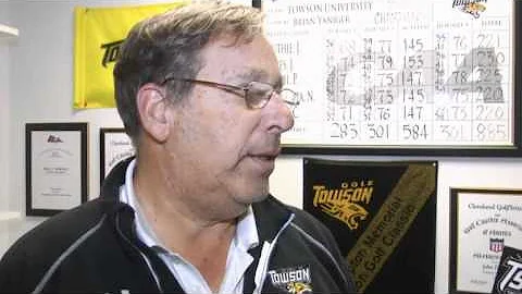 Towson Men's Golf Head Coach Brian Yaniger reflect...