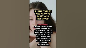 5 Myths about Introverts Debunked #shorts #introvert