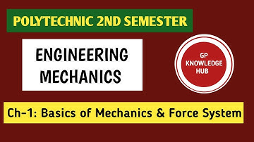 Engineering Mechanics (Lec-1) II Basics of Mechanics & Force System @Civilvidyapath