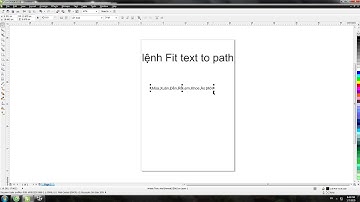 Lệnh Fit text to path  trong Corel