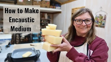 How to Make Encaustic Medium: Step by step video tutorial making encaustic medium