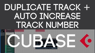 How To Duplicate and Auto Increase Track Number In Cubase 11