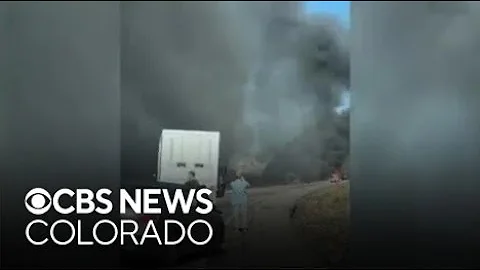 Fiery crash that shut down I-70 west of Denver led to flames spreading underneath lanes