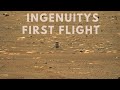 Ingenuity Helicopter First Flight on Mars