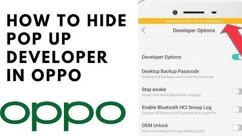 How To Hide Developer Option[in oppo]