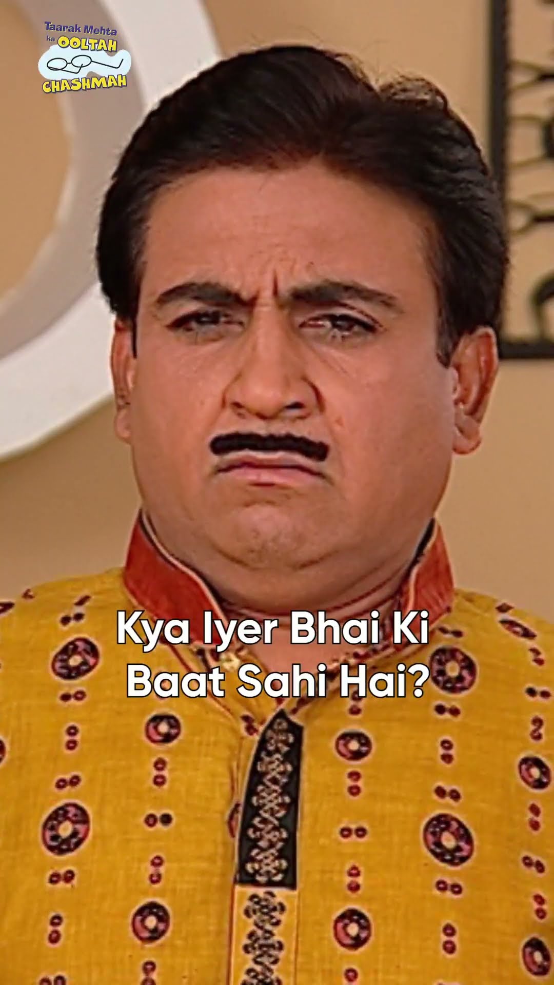 Kya Iyer Bhai Ki baat sahi hai!#shorts #viralvideo #tmkoc #trending #mustwatch #comedy #reels