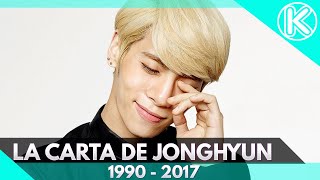 La última carta de Jonghyun