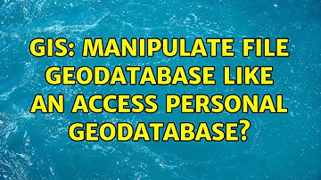 GIS: manipulate file geodatabase like an access personal geodatabase? (2 Solutions!!)