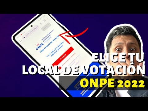 ELIGE tu LOCAL DE VOTACIÓN (ONPE Elecciones 2022) TUTORIAL ✅