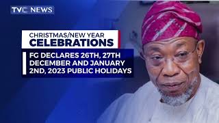 Aregbesola Declares 26th, 27th December and January 2ND, 2023 Public Holidays