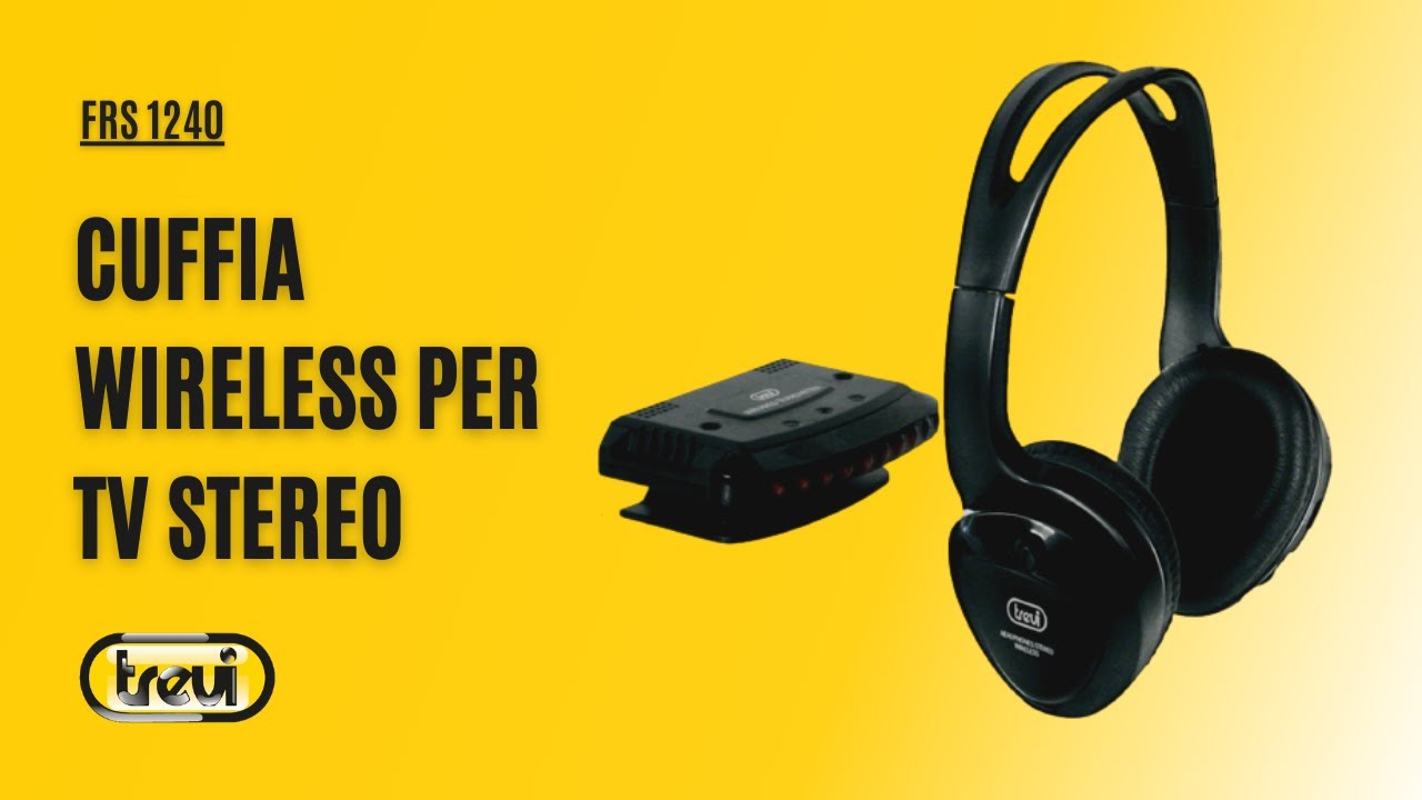 TREVI / CUFFIA PER TV WIRELESS STEREO FRS 1240 - YouTube