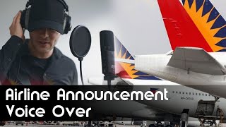 PHILIPPINE AIRLINES VOICE OVER l PLANE ANNOUNCEMENTS MALE EDITION