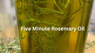 Five Minute Rosemary Oil #rosemaryoil #easytomake #casouthernbelle