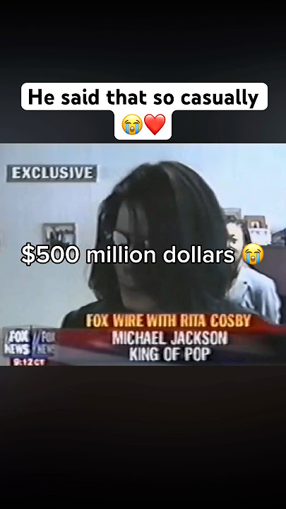 MICHAEL JACKSON GIVES REPORTER A VERY PRECISE EXAMPLE OF HIS FINANCIAL SITUATION 😂❤️