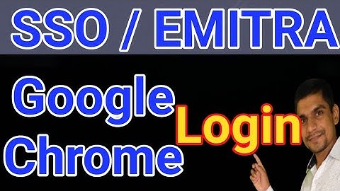 How to Open SSO Emitra In Google Chrome || Logion SSO In Chrome || All Biometric Working
