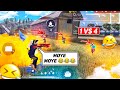 Moye moye   1vs4 funny movements    solo vs squad highlights   freefire in telugu