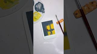 Handmade Polaroid canvas painting | shadow painting tutorial for beginners | #diy  #youtubeshorts