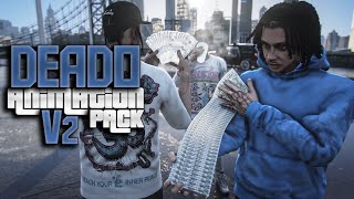 Deado Animations Pack V2 / +2500 Custom Emotes For FiveM GTA RP / Gangsign, Sturdy, Gun Pose, Props