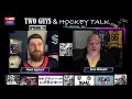 Two guys and hockey talk