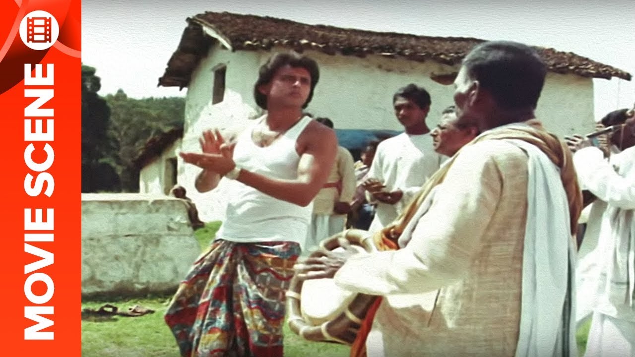 Mithuns Lungi Dance With Villagers   Pyari Behna