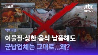 [백브리핑] 군 급식에 '개구리 반찬'…납품업체는 그대로? / JTBC 뉴스룸