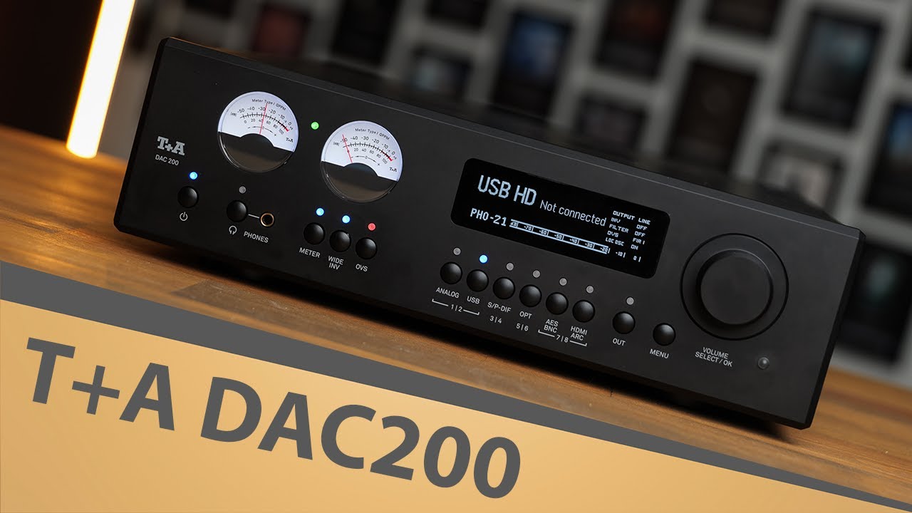 DAC 200 DAC with Preamp and Headphone Amp By T+A HiFi