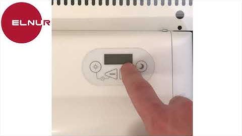 Elnur HHR Storage Heater - Step 4: How to set the temperatures for Sun and Moon Ecombi HHR