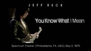 Jeff Beck &quot;You Know What I Mean&quot; - Live