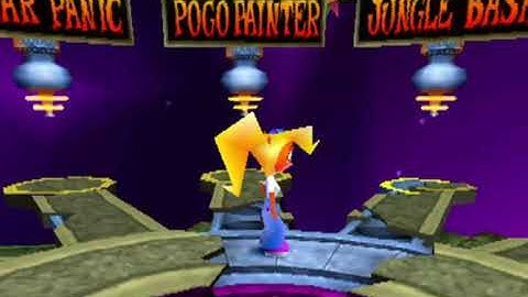 Crash Bash - Coco Bandicoot Spinning in the Warp Room (No Music)