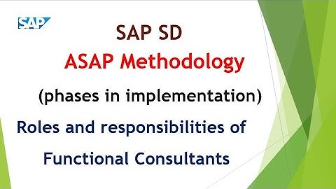 ASAP methodology || phases in Implementation || SAP SD || SAP SD Tutorials