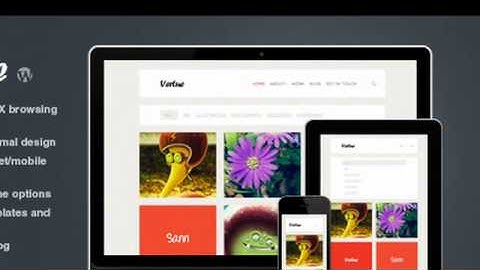 Vertue - clean and minimal AJAX portfolio theme