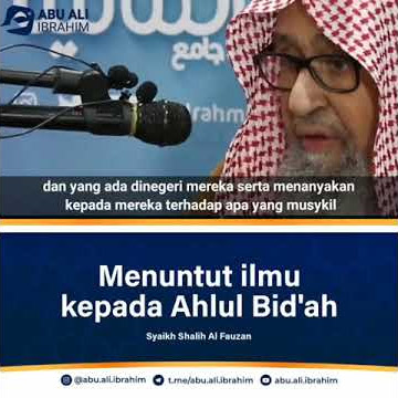 menuntut ilmu kepada Ahlul Bid'ah