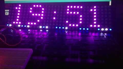 RTC clock on 8x32 addressable leds (4)