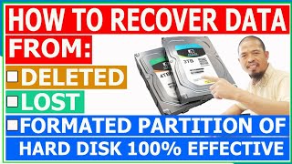 how to recover files in formated, deleted partition of hard disk drive 99.999 % effective