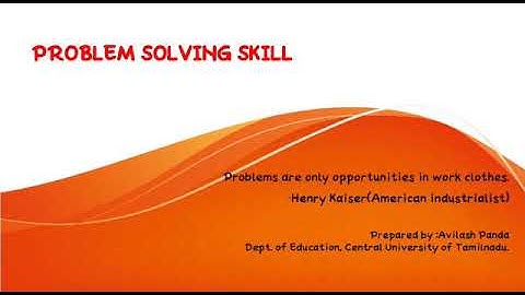 Problem solving skill । Life skill education.