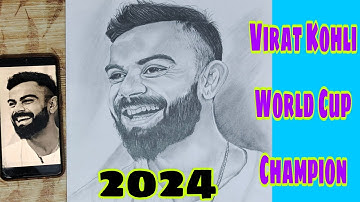 Virat Kohli Drawing part-2  shading / How to draw Virat Kohli Step by Step #viratkohli